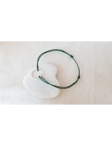 Bracelet nylon  cercle or ou argent - Madisson - Côté Filles