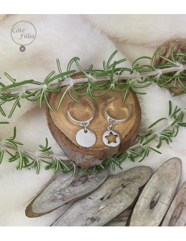 Bague enfant médaille argenté - Lili - Côté Filles