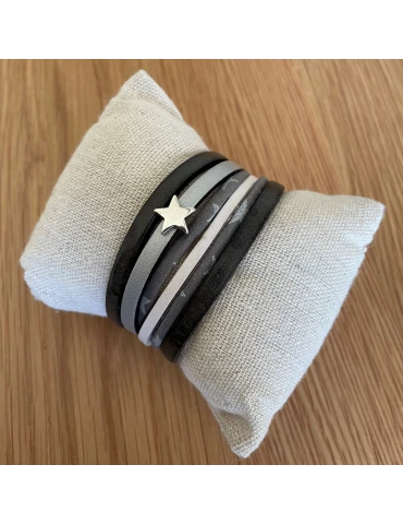Stella - bracelet cuir -