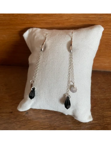 Ambre noir - boucles...