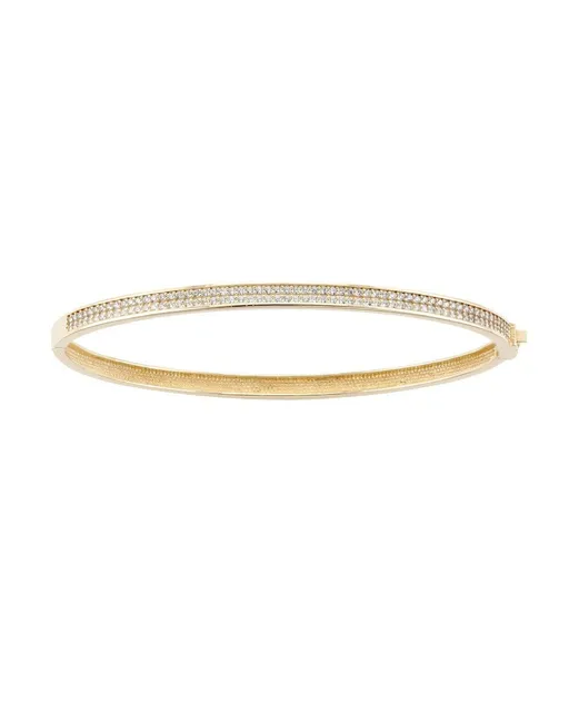 Bracelet nylon double cercle argent - Cléa - Côté Filles