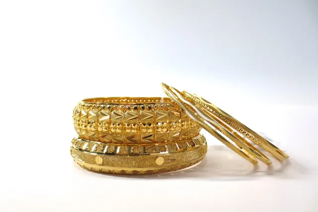 Bracelet double cercle argent 925 et plaqué or- Cléa  bicolore- Côté Filles